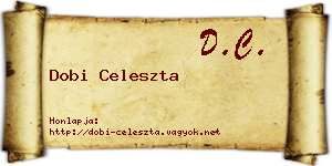 Dobi Celeszta névjegykártya
